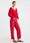 Micah V Neck Pullover Poppy