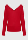 Micah V Neck Pullover Poppy