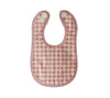 Bib Rose Check Linen