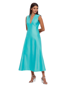  Nicola V Midi Dress Turquoise