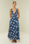 Viola Dress Blue Hibiscus