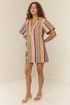 Lennon Mini Dress Anana Stripe