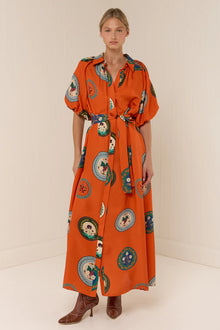  Carla Orange Dress