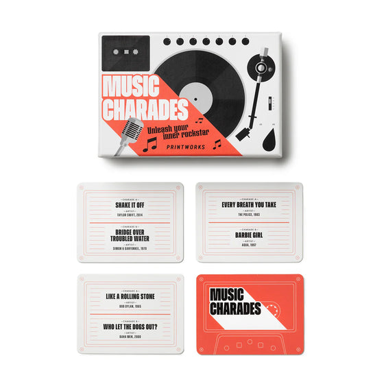 Charades Music Card Game
