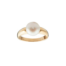  Emily Gold White Freshwater Pearl Ring