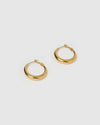 Riley Gold Hoop Earrings Small
