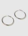 Riley Silver Hoop Earrings Large