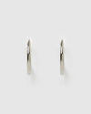 Riley Silver Hoop Earrings Large