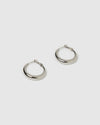 Riley Silver Hoop Earrings Small