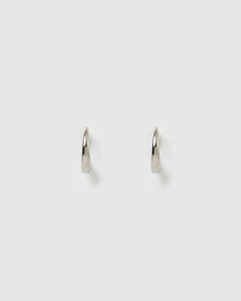  Riley Silver Hoop Earrings Small