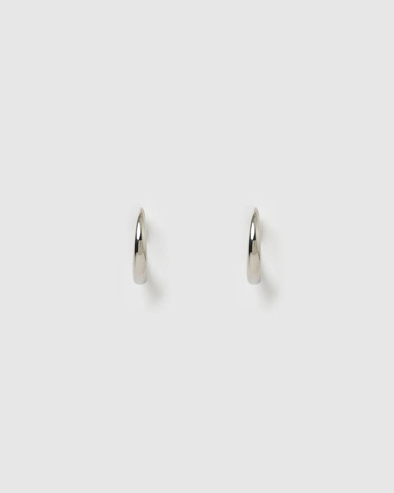 Riley Silver Hoop Earrings Small