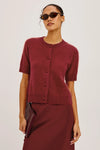 Roman SS Sweater Crimson