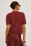 Roman SS Sweater Crimson