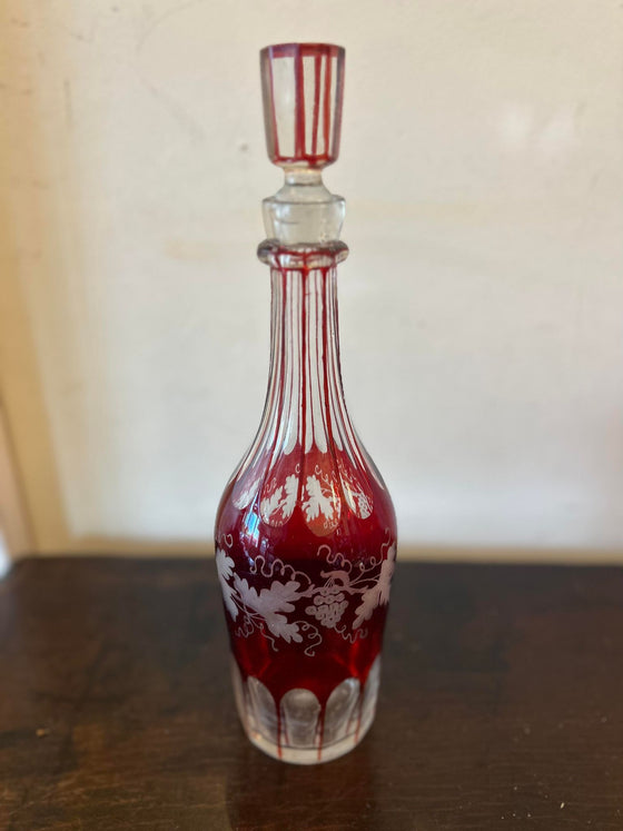 Early Flash Glass Decanter