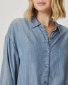 Indigo Button Down Top