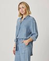 Indigo Button Down Top