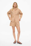Chiara Long Sleeve Shirt - Toffee