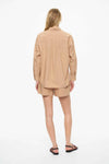Chiara Long Sleeve Shirt - Toffee