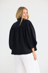 Alina Shirt Blk linen