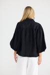 Alina Shirt Blk linen