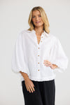 Alina Shirt White Linen
