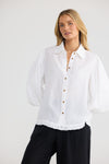 Alina Shirt White Linen