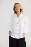 Alina Shirt White Linen