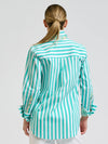 Elodie Trim Floral Marine Stripe