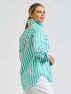 Elodie Trim Floral Marine Stripe