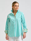 Elodie Trim Floral Marine Stripe