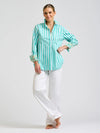 Elodie Trim Floral Marine Stripe