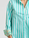 Elodie Trim Floral Marine Stripe