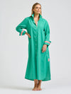 Pia Longline Shirtdress Marine Green