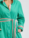 Pia Longline Shirtdress Marine Green