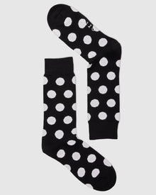  Black & White Spots Socks