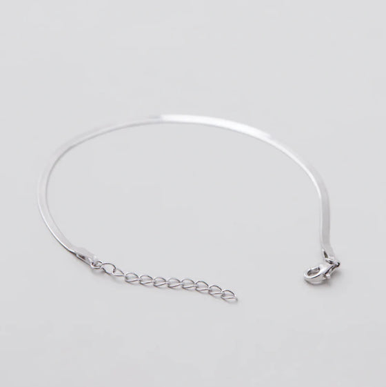 Sphinx 2mm Snake Chain Bracelet - Silver