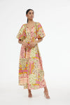Violet Dress Painterly Patchwork