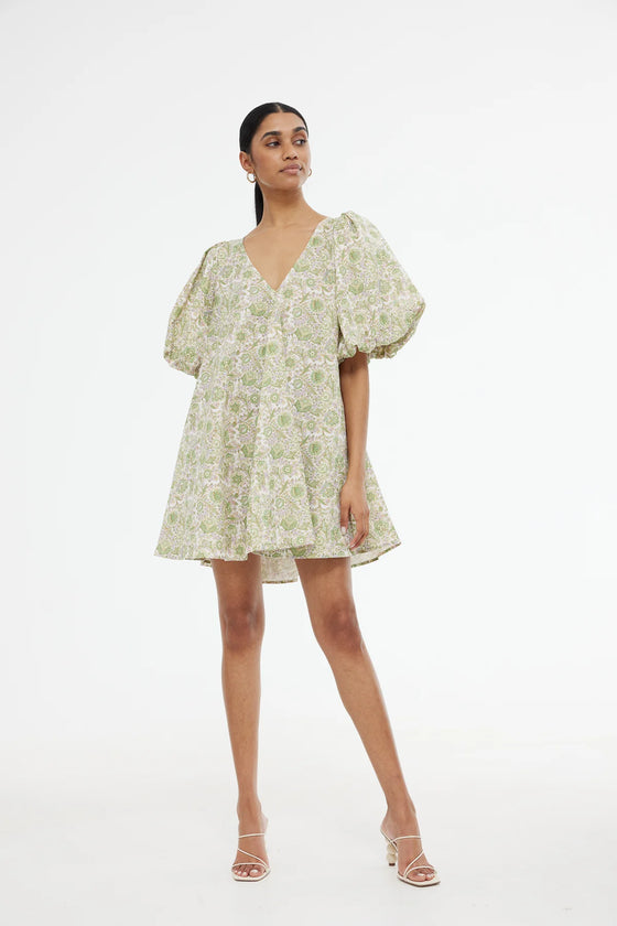 Palm Mini Dress Flora Bloom