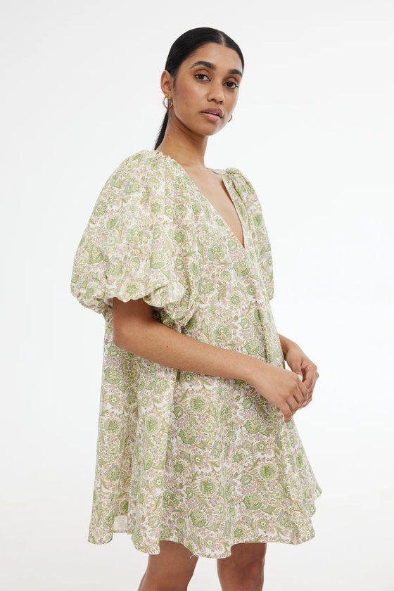 Palm Mini Dress Flora Bloom
