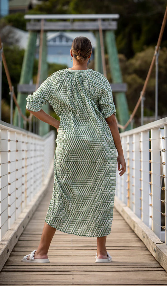Petal Maxi Dress Kelp