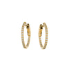 CAROLINE FINE GOLD CUBIC ZIRCONIA HOOPS