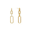 Aubrey Gold Plated Link Earrings