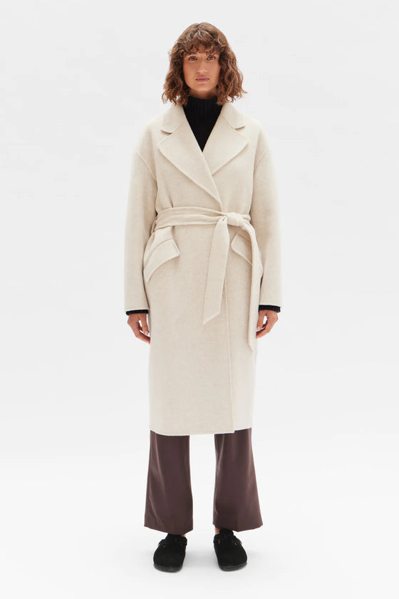 Sadie Coat Oat Marle