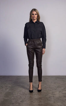 Stretch Leather Rundle Pant