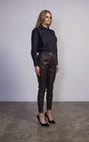 Stretch Leather Rundle Pant