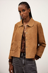 Milas Suede jacket Cognac