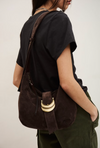 Chocolate Suede Bag