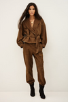 Bash Suede Manon Jacket Tobacco