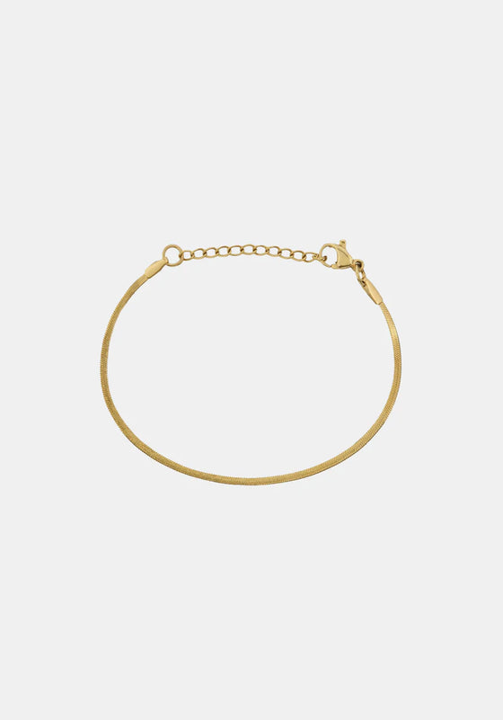 Sphinx 2mm Snake Chain Bracelet - Gold