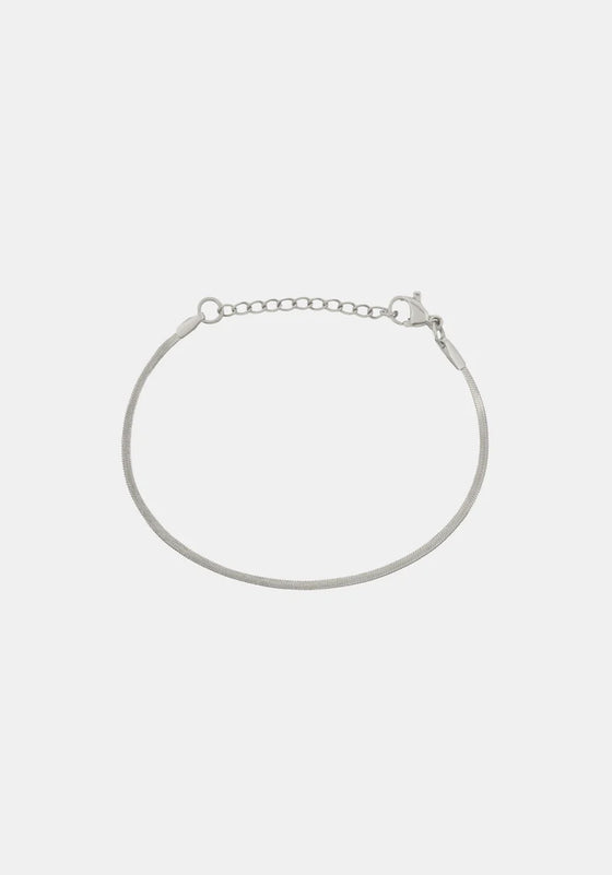 Sphinx 2mm Snake Chain Bracelet - Silver